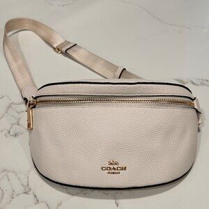 Coach - White Belt Bag - Very Good Used Condition